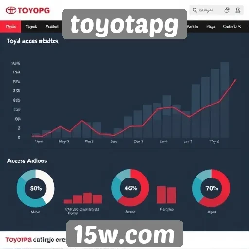 Estatísticas de acesso e uso do site toyotapg